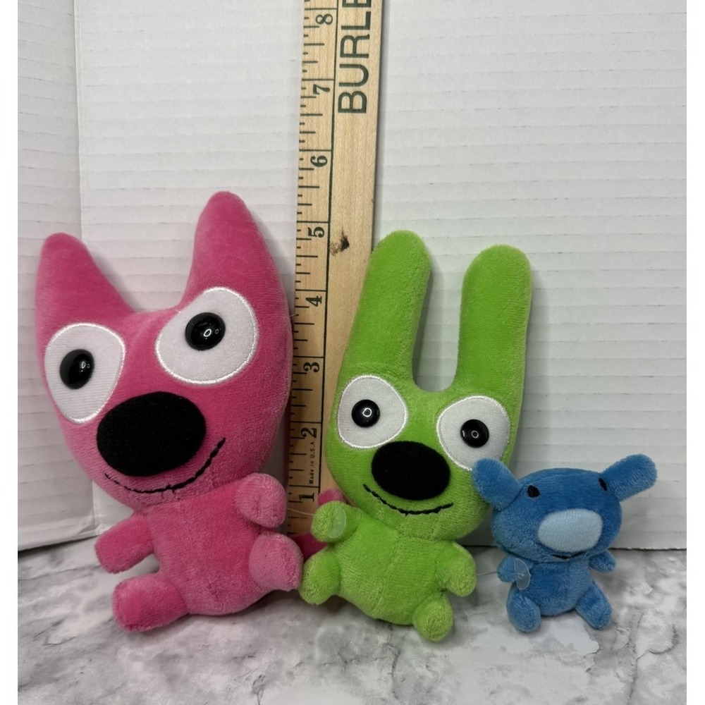 Hallmark Trio Of Pals 6" Hoops & Yoyo & Mini Blue Piddles Plush Set Collectable - Picture 6 of 12